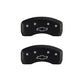 MGP 4 Caliper Covers Engraved Front & Rear Bowtie Red finish silver ch