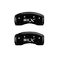 MGP 4 Caliper Covers Engraved Front Lincoln Engraved Rear MKX Black finish silver ch