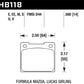 Hawk Alcon 4R-Type / Alcon R-Type (Short Profile) Blue 9012 Race Brake Pads
