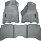 Husky Liners 2012 Dodge Ram 1500/2500/3500 Crew Cab WeatherBeater Combo Gray Floor Liners