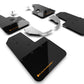 Rally Armor 21-22 Ford Bronco (Steel Bmpr + RR- NO Rptr/Sprt) Blk Mud Flap w/Cy Orange Logo