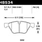 Hawk 2011 BMW 125i Front ER-1 Brake Pads