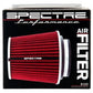 Spectre Adjustable Conical Air Filter 5-1/2in. Tall (Fits 3in. / 3-1/2in. / 4in. Tubes) - Red