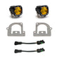 Baja Designs 21+ Ford Bronco Sport S1 WC LED Fog Pocket Light Kit - Amber
