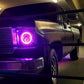 Oracle 7in High Powered LED Headlights - Black Bezel - ColorSHIFT 2.0