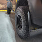 Rally Armor 19-23 Jeep JT Gladiator Mojave/Rubicon Black Mud Flap w/ Metallic Black Logo