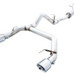AWE Tuning 2021+ Ford Bronco 0FG Dual Rear Exit Exhaust w/Chrome Silver Tips & Bash Guard