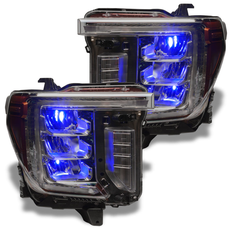 Oracle 19-21 Silverado/Sierra 1500 RGB Demon Eye Headlight Upgrade Kit - ColorSHIFT w/o Controller
