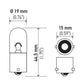 Hella Bulb 1003 12V 12W BA15s B6