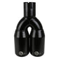 MACH Force-Xp 409 Stainless Steel Clamp-on Exhaust Tip 2.5in Inlet 3.5in Outlet - Black