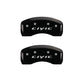 MGP 4 Caliper Covers Engraved Front & Rear Mgp Yellow Finish Black Char 2017 Honda Civic
