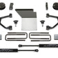Fabtech 14-18 GM K1500 w/OE Alum. UCA 4in Budget UCA System w/Rear Stealth Shocks