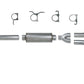 Diamond Eye KIT 4in TB DUAL AL: 94-97 FORD 7.3L F250/F350 PWRSTROKE NFS W/ CARB EQUIV STDS
