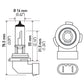 Hella H10 12V 65W Xen White Bulb (Pair)
