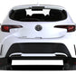 Rally Armor 18-22 Toyota Corolla Hatchback Red UR Mud Flap Black Logo