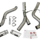 aFe Large Bore-HD 4in 409-SS DPF-Back Exhaust w/Dual Polished Tips 2017 GM Duramax V8-6.6L (td) L5P