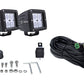 Hella HVF Cube 4 LED Off Road Kit - 3.1in 12W Spot Beam