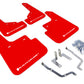 Rally Armor 14-18 Mazda 3/Speed3 Red UR Mud Flap w/ White Logo