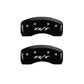 MGP 4 Caliper Covers Engraved Front & Rear RT Black finish silver ch
