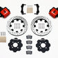 Wilwood Combination Parking Brake Rear Kit 11.75in Drilled Red Mini Cooper