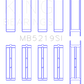 King 91-92 281CI 4.6L V8 Romeo with Cast Iron Block SOHC 16 Valves (Size +0.25) Main Bearing Set