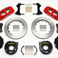 Wilwood AERO4 Rear P-Brake Kit 14.00in Red Ford 8.8 w/2.5in Offset-5 Lug