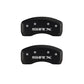 MGP 4 Caliper Covers Engraved Front Cursive/Cadillac Engraved Rear SRX Red finish silver ch