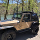 Rampage 18-21 Jeep Wrangler (JL) Unlimited Frameless TrailView Fastback Soft Top Kit - Black Diamond