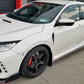 Rally Armor 17-21 Honda Civic Type R White UR Mud Flap w/ Black Logo
