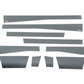Putco 09-18 Ram 1500 Quad Cab 6.5ft- 5.5in Wide 12pcs w/o Factory Flares Blk Platinum Rocker Panels