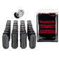 McGard 8 Lug Hex Install Kit w/Locks (Cone Seat Nut) M14X2.0 / 13/16 Hex / 2.25in. Length - Black