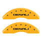 MGP 4 Caliper Covers Engraved Front & Rear Denali Yellow finish black ch