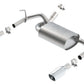 Borla 12-14 Jeep Wrangler JK 2Dr & 4Dr Rear Section ATAK Single Sqaure Rolled Angle-Cut Exit Exhaust
