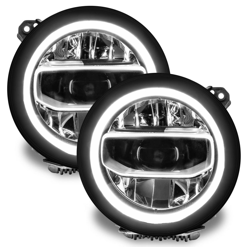 Oracle Jeep Wrangler JL/JT RGB+W Headlight DRL Upgrade Kit - ColorSHIFT w/ Simple Controller
