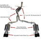 AWE Tuning Audi B8 A4 Touring Edition Exhaust - Quad Tip Diamond Black Tips - Does not fit Cabriolet