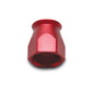Vibrant -6AN Hose End Socket for PTFE Hose Ends - Red