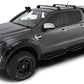 Rhino-Rack 11-20 Ford Ranger PX 4 Door Double Cab Vortex ROC25 Flush 2 Bar Roof Rack - Black