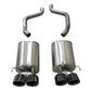 Corsa 05-08 Chevrolet Corvette (C6) 6.0L/6.2L Black Sport Axle-Back Exhaust w/4.5in Tips
