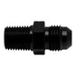 DeatschWerks 6AN Male Flare to 1/4in Male NPT Adapter - Anodized Matte Black