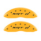 MGP 4 Caliper Covers Engraved Front & Rear SRT8 Yellow finish black ch