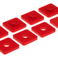 Prothane 63-74.5 MG MGB Front Crossmember Mounts - Red