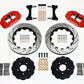 Wilwood Narrow Superlite 6R Front Hat Kit 14.00in Drilled Red Mitsubishi EVO VIII