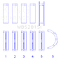 King Ford 281CI 4.6L V8 (Size +0.75) Main Bearing Set