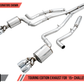 AWE Tuning 2017+ Challenger 5.7 Touring Edition Exhaust - Non-Resonated - Diamond Black Quad Tips