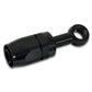 Vibrant -8AN Banjo Hose End Fitting for use with M14 or 9/16in Banjo Bolt - Aluminum Black