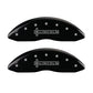 MGP 4 Caliper Covers Engraved Front Lincoln Engraved Rear MKS Black finish silver ch