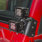Rugged Ridge 97-06 Jeep Wrangler TJ Textured Black Dual A-Pillar Light Mount