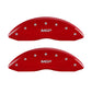 MGP 4 Caliper Covers Engraved Front & Rear MGP Red Finish Silver Characters 2017 Lincoln MKZ