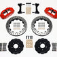 Wilwood Narrow Superlite 6R Front Hat Kit 13.06in Drilled Red Mitsubishi EVO VIII