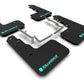 Rally Armor 17-21 Honda Civic Type R Black UR Mud Flap Altered Font Teal Logo